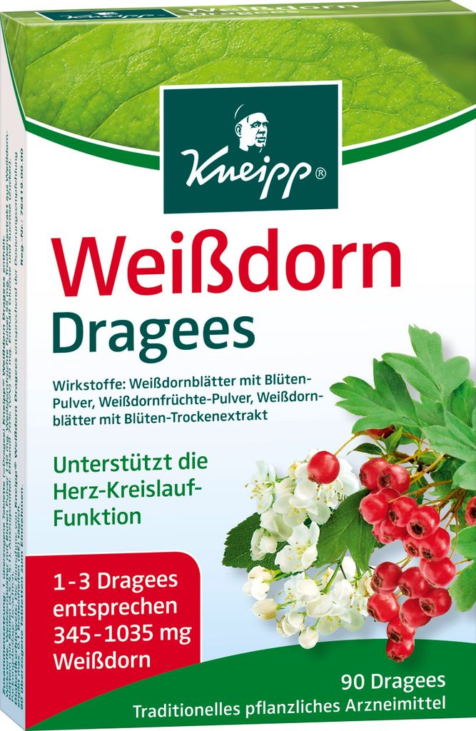 Kneipp | Weißdorn Dragees | 90 Dragees Produktbild 
