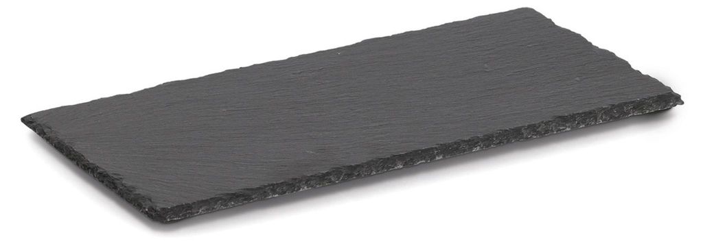 ZELLER 24524 Servierplatte aus Schiefer, ca. 30 x 15 x 0,7 cm