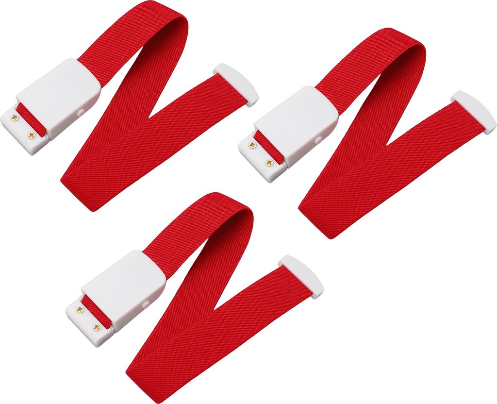 3pcs turniquets Notfall -Outdoor -Tourniquet Erste Hilfe lebensrettende Blutungskontrolle hohe Elastizität Rot