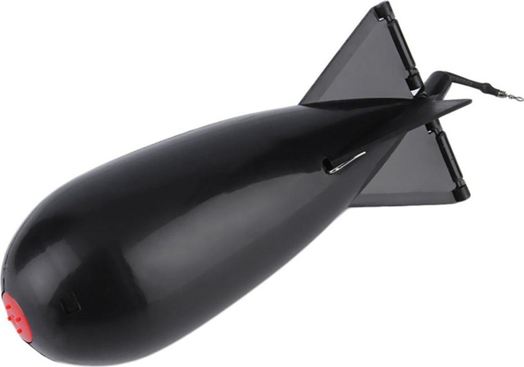 Großer Schwimmer‐Köderbehälter, 19cm schwarz ABS, für weites & präzises Auswerfen, Angelzubehör