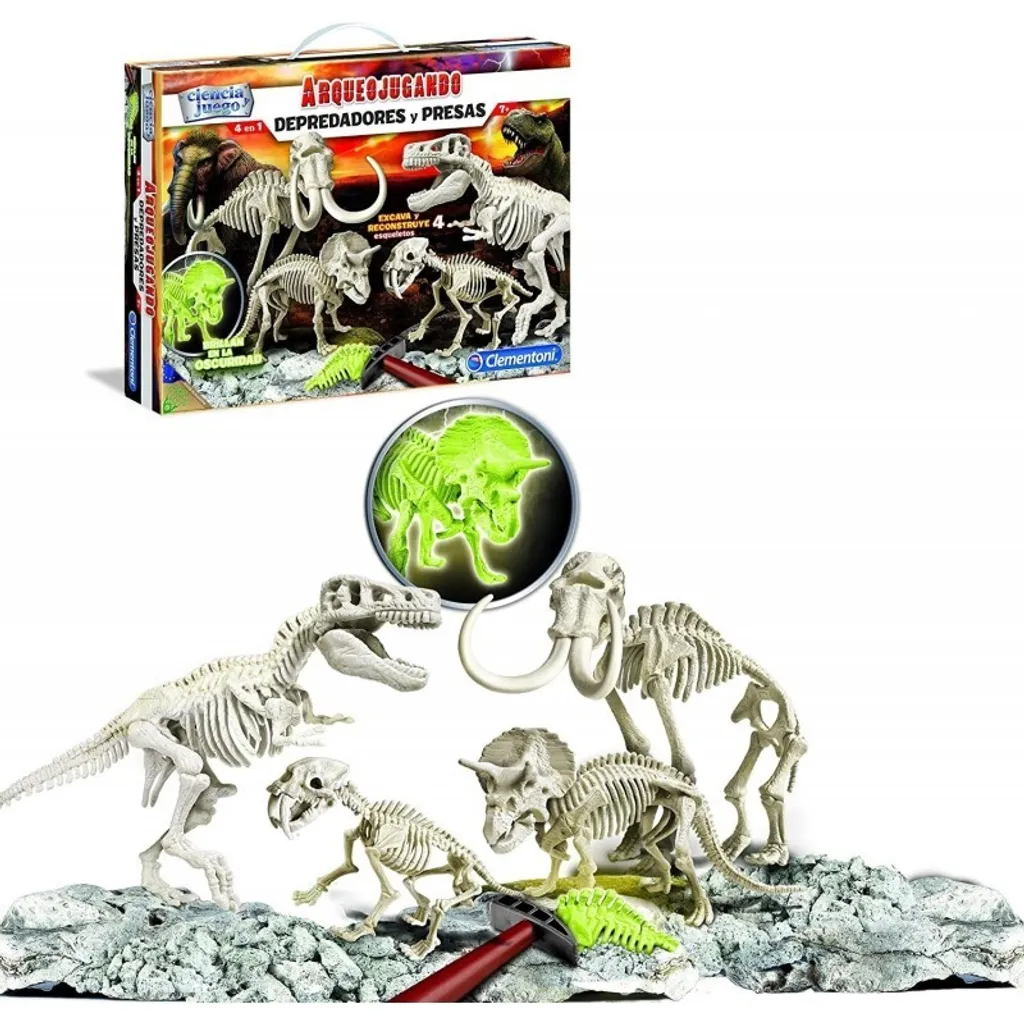 Coffret Scientifique Clementoni Dinosaures avec Figurines et Fossiles - 3