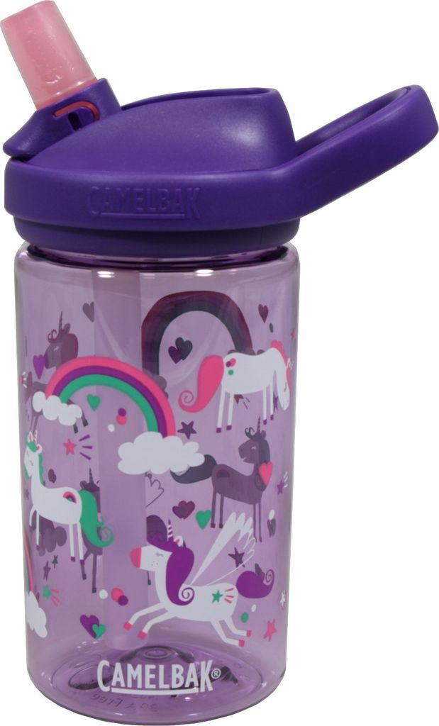 Camelbak Kinder Trinkflasche Eddy+ Plus Kids, 400 ml, Einhorn Regenbogen - Lila