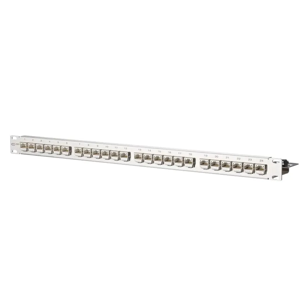 Panneau de brassage METZ CONNECT 24 ports RJ45 Cat6A pour baie