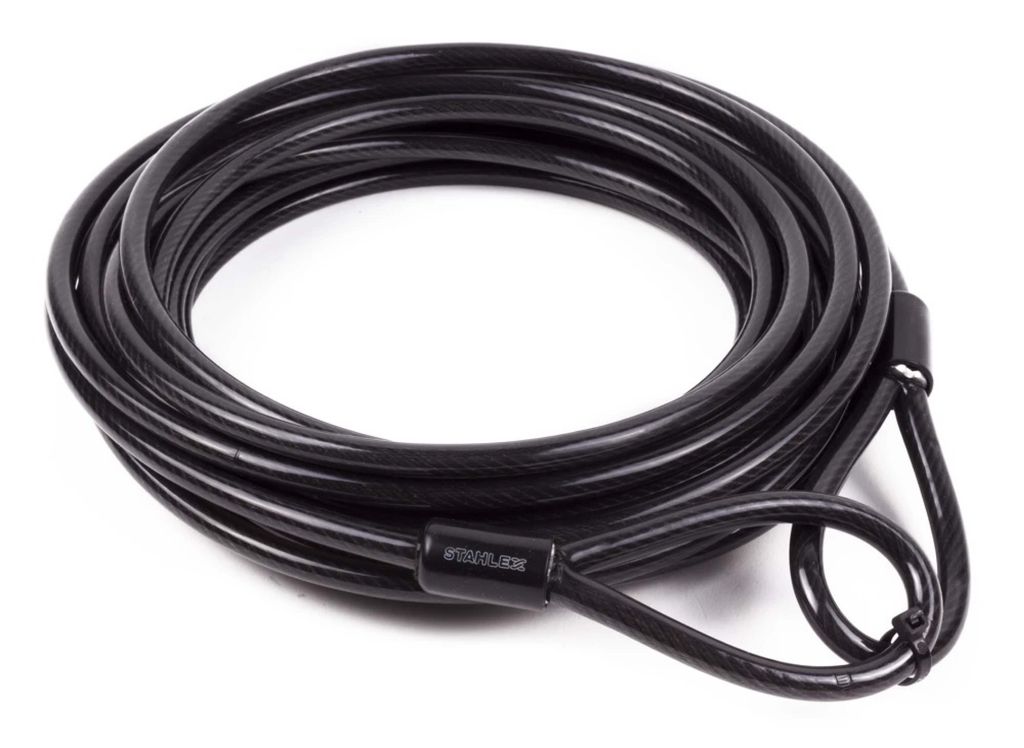Stahlex 10752 Câble en acier 10m avec 2 boucles pour vélo Image du produit 