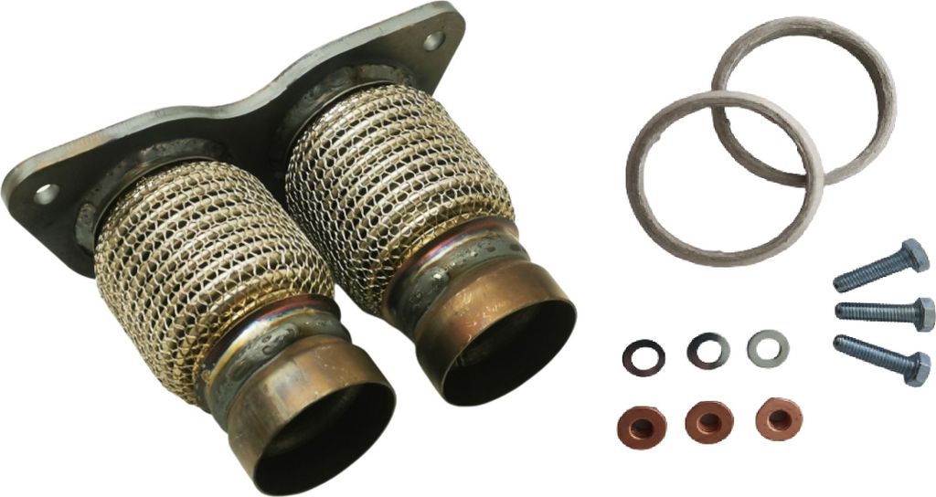 Flexrohr Flexstück Reparatur Rohr Katalysator N43 + Produktbild 