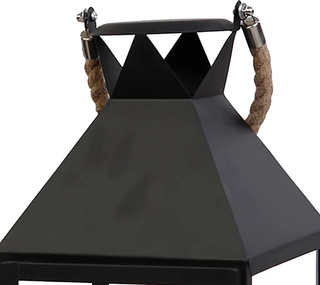 Set de 3 lanternes en métal noir : décorez vos grands espaces vides
