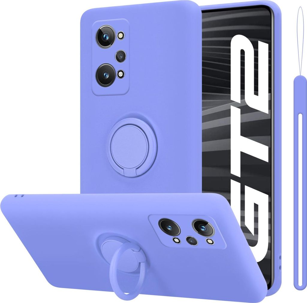 Cadorabo Hülle für Realme GT 2 / GT Neo 2 Schutz Hülle in Lila Handyhülle TPU Etui Case Cover