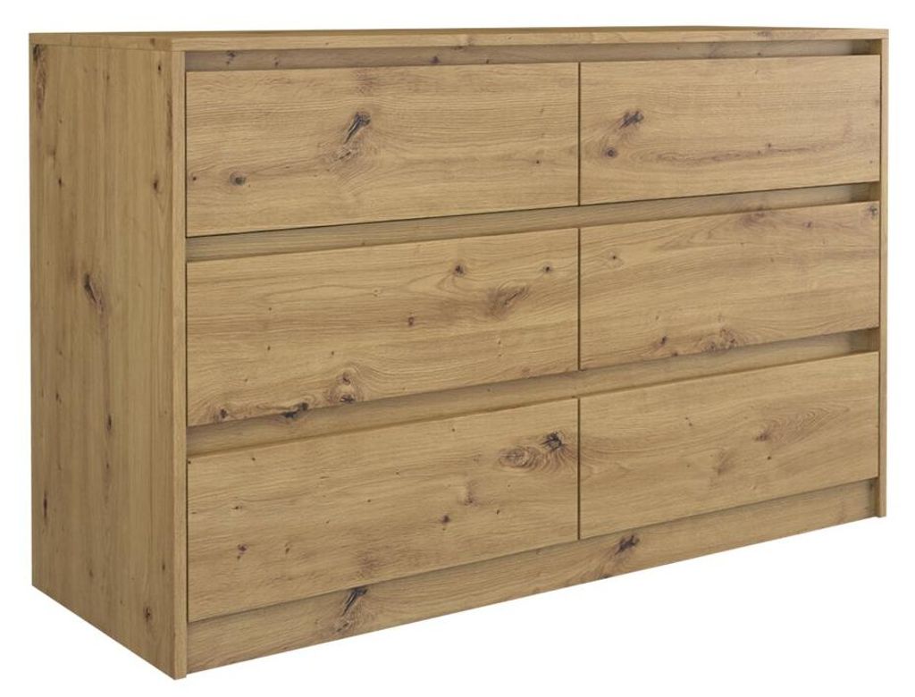 Topeshop K120 ARTISAN 2X3, Dub, 6 zásuvka/zásuvek, Obrázek produktu 