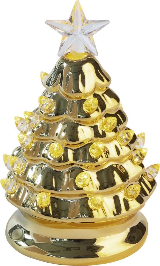 Gift Company Luce Weihnachtsbaum mit LED gold 13,5cm