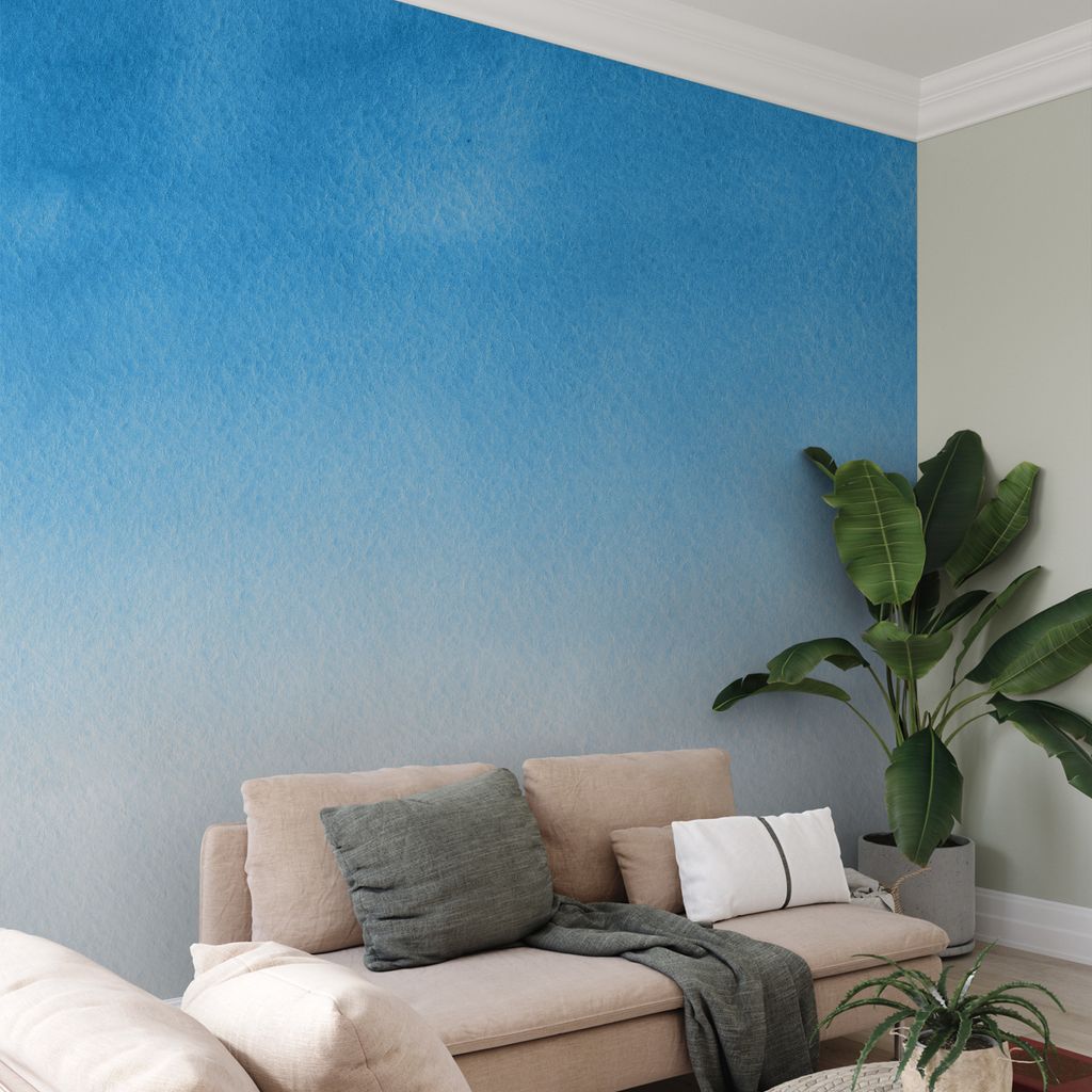 Muralo XXL Vlies FOTOTAPETE Blau ABSTRACTION Ombre Dekor (B) 152,5 cm x (H) 104 cm Tapete Wandtapete WOHNZIMMER SCHLAFZIMMER 4697