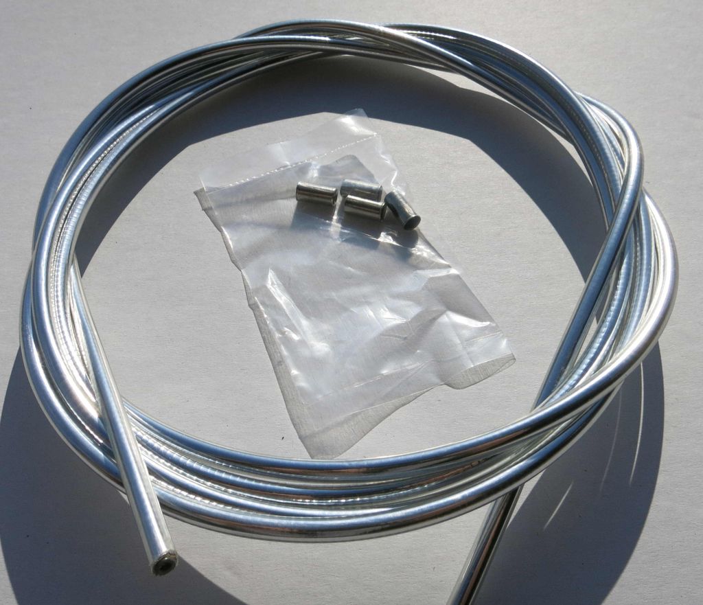 Außenzug Bowdenzug Chrom 2,50 m 5 mm