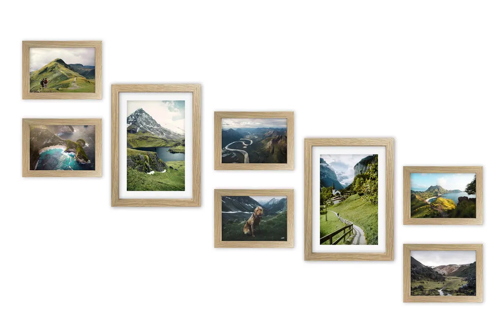Cornice Foto Multipla Reykjavik Rovere Chiaro - Qualità Garantita