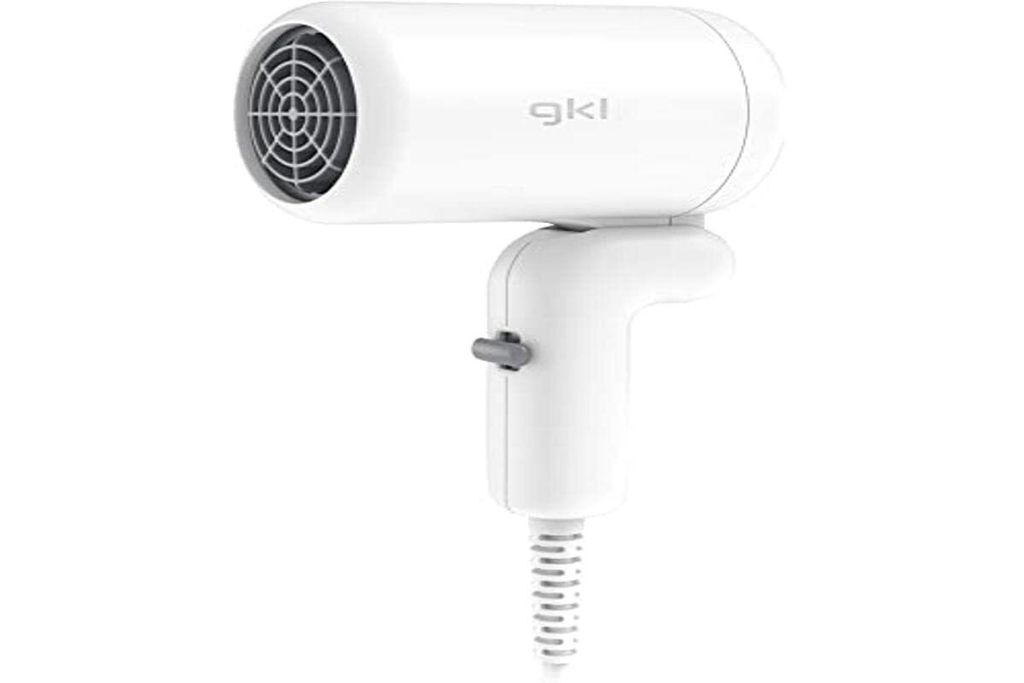 Professioneller Reise-Haartrockner mit ultrakompaktem Faltdesign – PEAR LITE – 2 Leistungsstufen und sehr geringe Größe – 400 W – Weiß