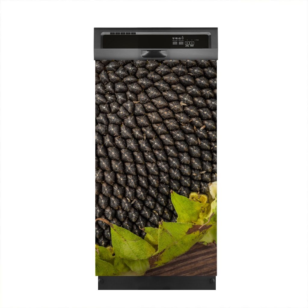 Aufkleber sticker 45x80 cm Dekorative folie Spülmaschine - Sonnenblume auf Tisch
