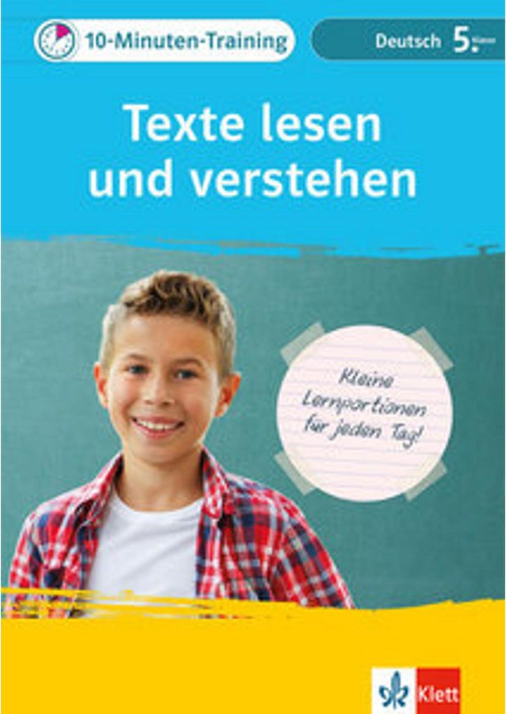 Klett 10-Minuten-Training Deutsch Texte lesen und verstehen Image du produit 