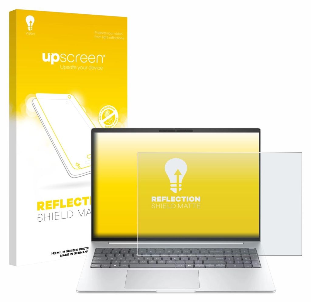 upscreen Schutzfolie für HP EliteBook 8 G1a 16" Displayschutz Displayschutzfolie Folie Matt Entspiegelungsfolie