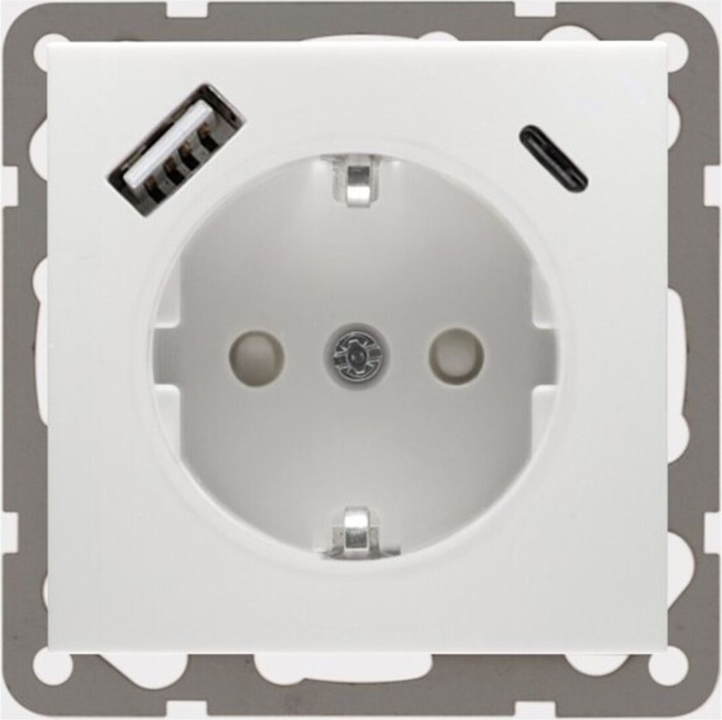 Peha Steckdose mit USB Ladegerät rws D 6511.02 SI CA Produktbild 