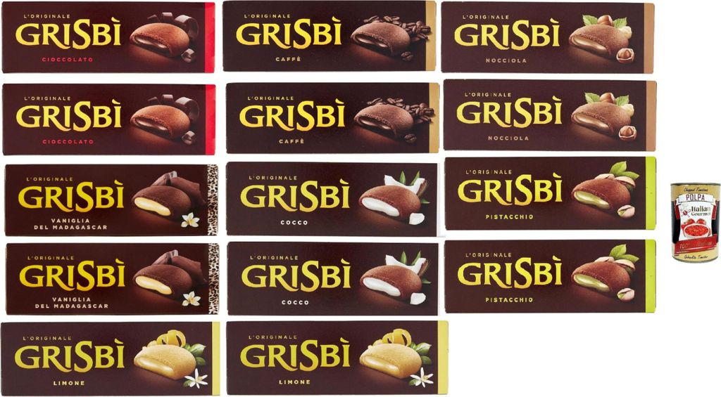 Testpaket Vicenzi Grisbì kekse Mürbeteiggebäck, gefüllt mit Produktbild 