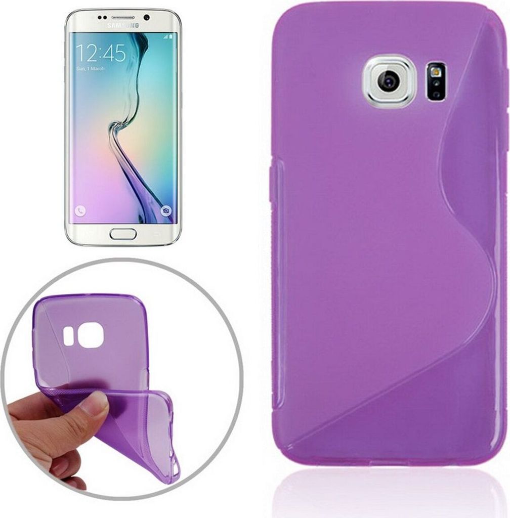 Handyhülle TPU Case für Handy Samsung Galaxy S6 Edge SM-G925 Lila / Violett
