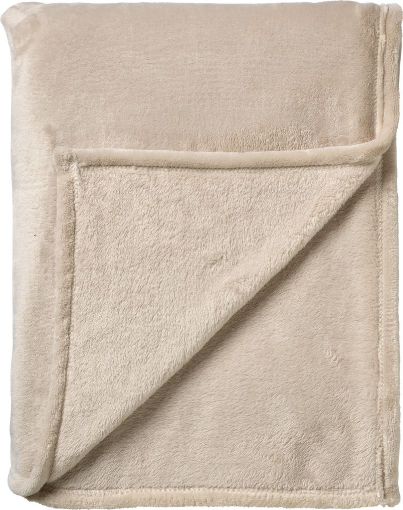 Dutch Decor Wohndecke Marley 150x200 cm Beige Flanell-Fleece