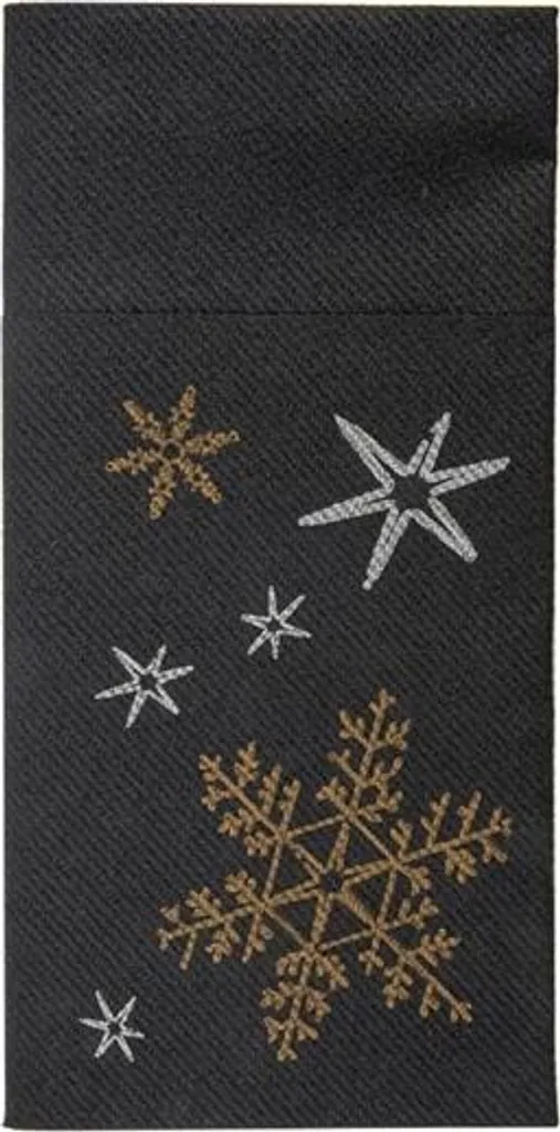 Pochettes de Table avec Serviette Airlaid Noël - Design Christmas Night