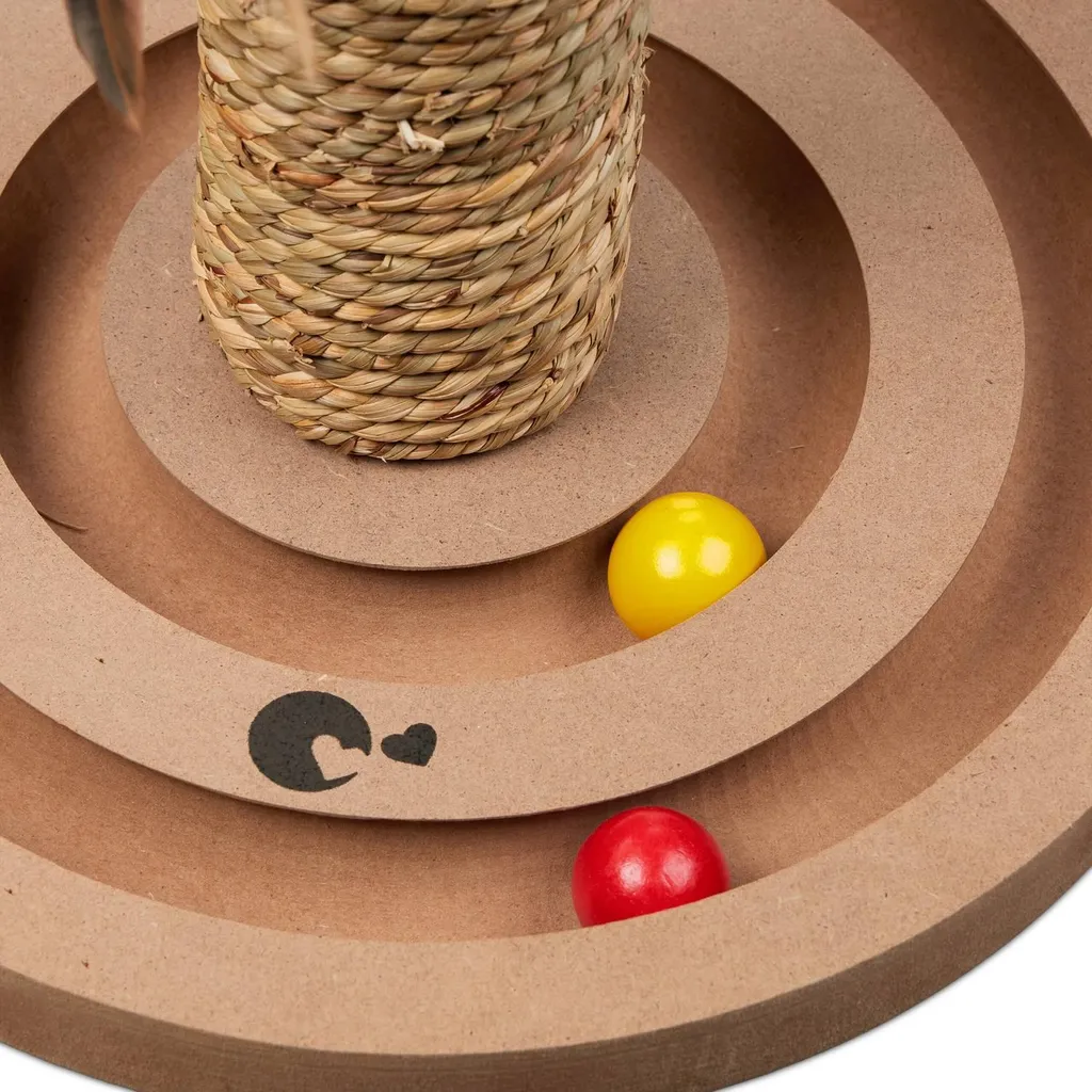 Arbre à chat design avec planche de jeu interactive et corde robuste - 5
