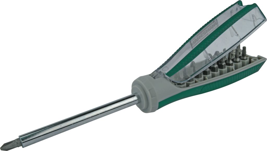 BRÜDER MANNESMANN 19 in 1 Bit-Schraubendreher mit Bit-Depot