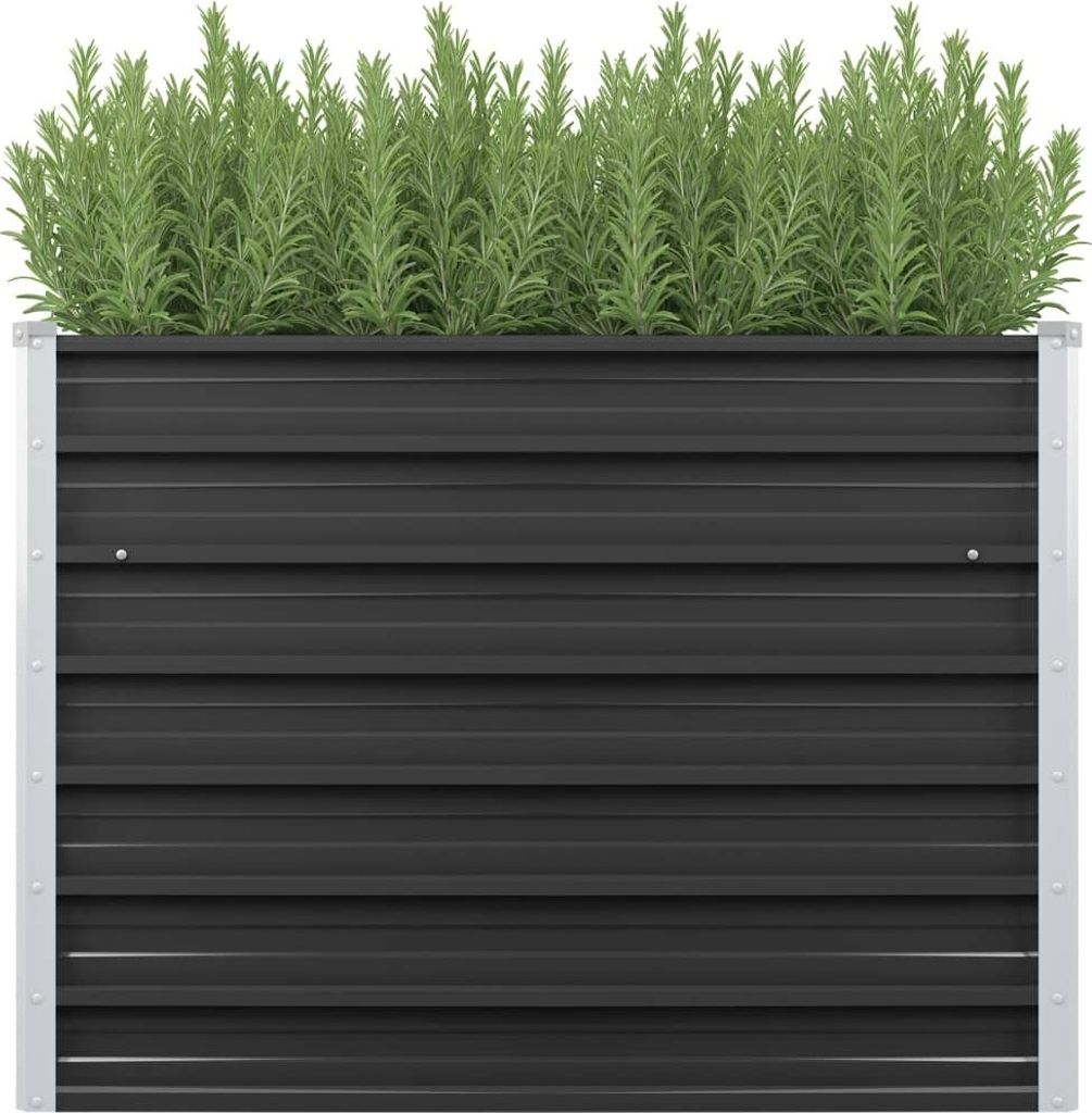 Podwyższona donica, antracyt, 100x40x77 cm, galwanizowana Zdjęcie produktu 