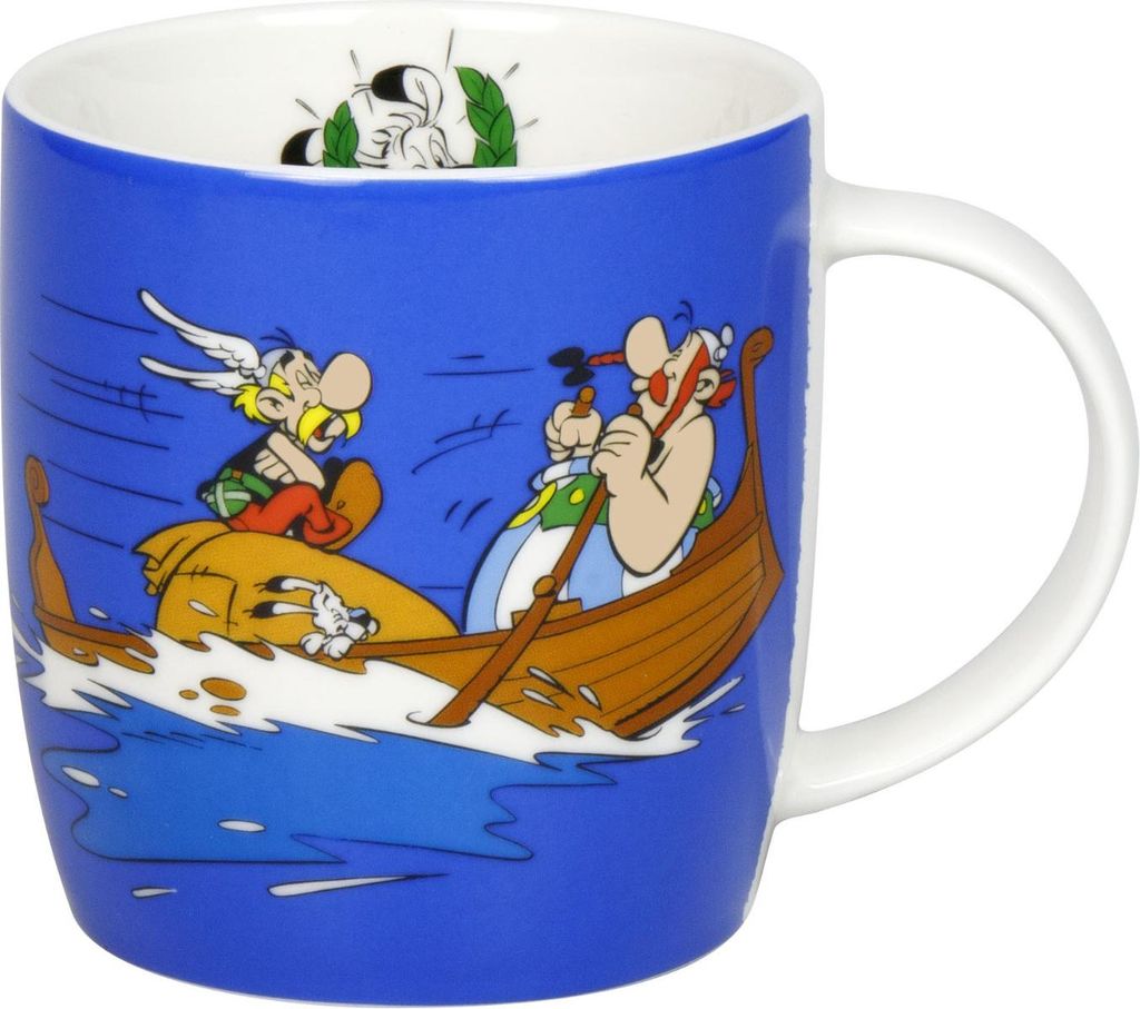 Könitz Becher Asterix - Rudern, New Bone China, Blau, 400 Immagine del prodotto 