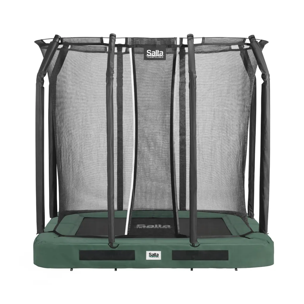 Fini l'encombrement avec le Trampoline Salta Premium Ground Enterré Vert - 2
