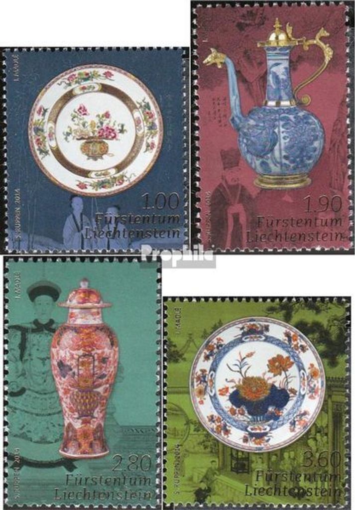 Briefmarken Liechtenstein 2014 Mi 1733-1736 (kompl.Ausg.) postfrisch Porzellan
