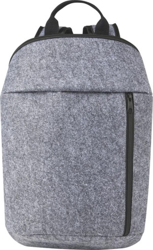 L-merch 210742 | Felt Cooler Backpack 7L Kühlrucksack - Farbe: Medium Grey - Größe: 24,5 x 40 x 12,5 cm