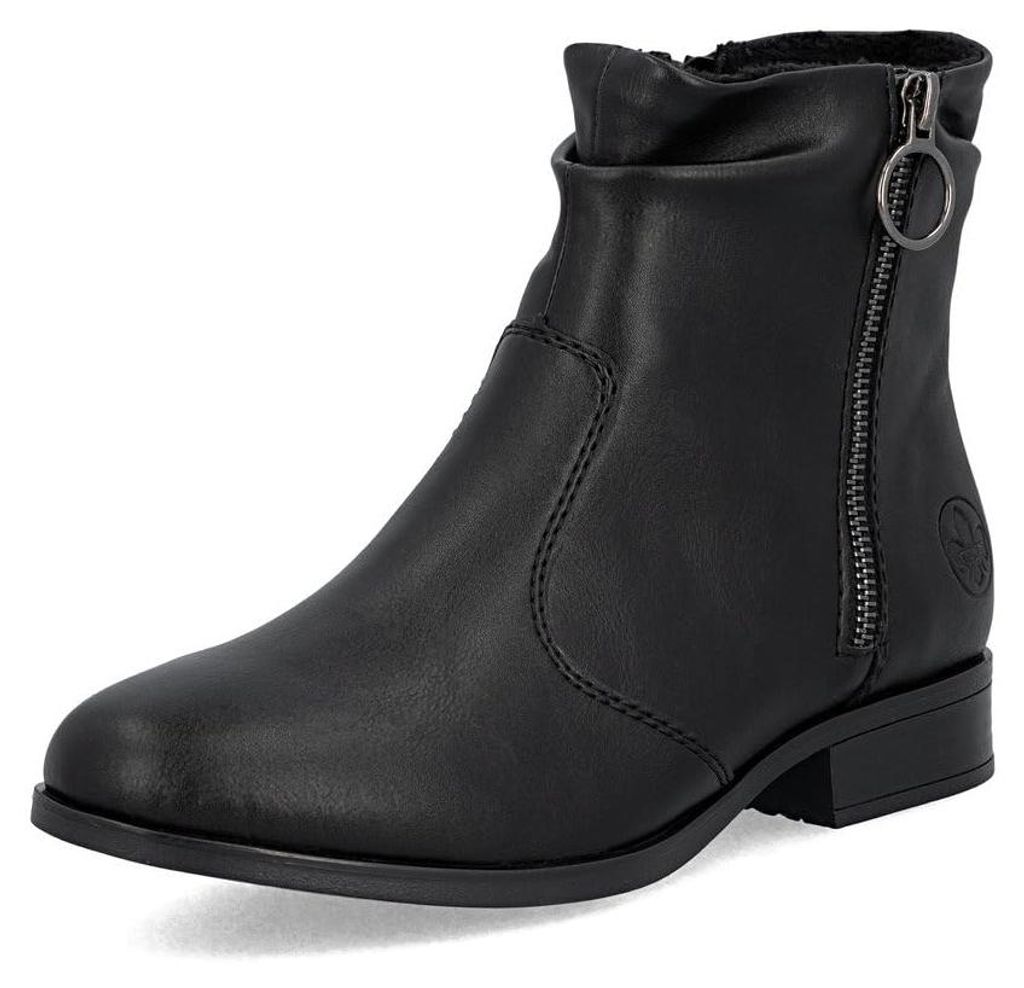 Buty Rieker z zamkiem błyskawicznym w kolorze czarnym, Zdjęcie produktu 
