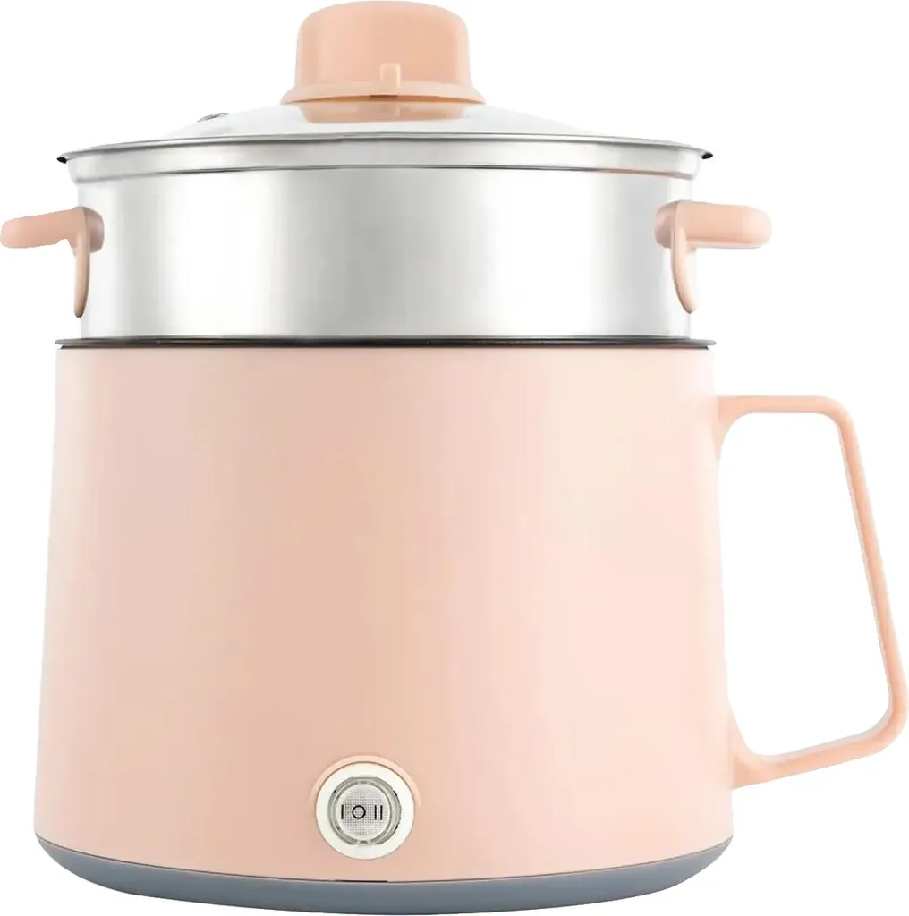 Mini Cuiseur Électrique Multifonction Rose : Shabu Shabu et Fondue