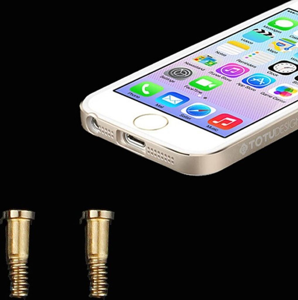 Pentalobe Torx Gehäuse Schrauben für Apple iPhone 5 5s Backcover 2 Stück Gold