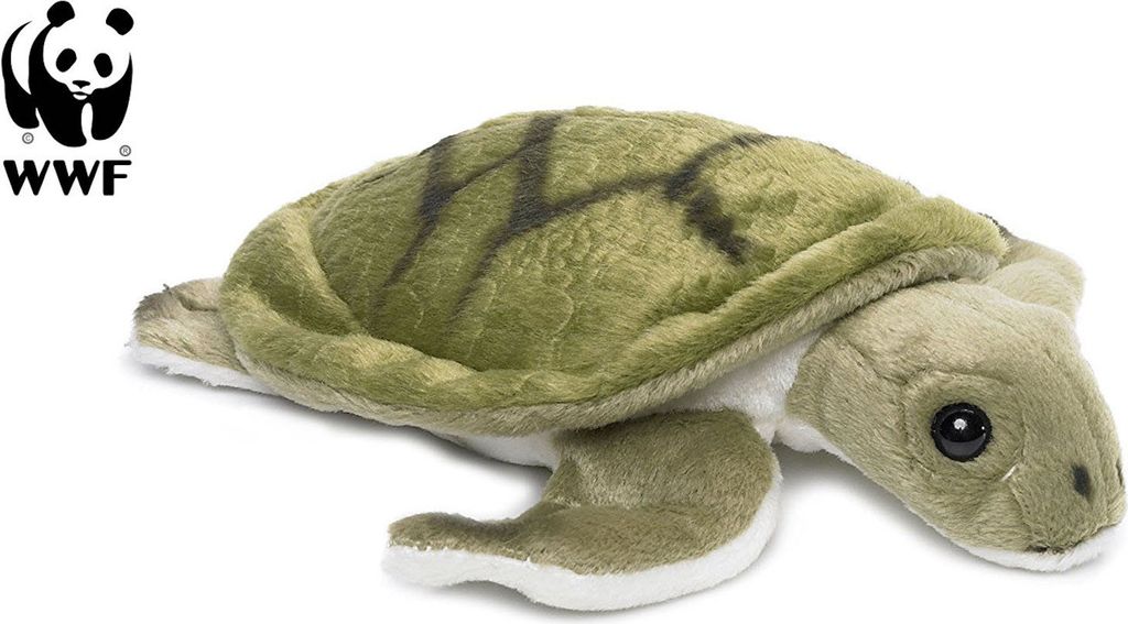 WWF - Plüschtier - Meeresschildkröte (18cm) lebensecht Kuscheltier Stofftier