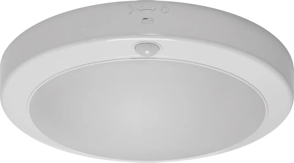 Bagno plafond moderno bianco rotondo Ø24cm PIR sensore di movimento colore neutro LED 18W LOPEZ Struhm