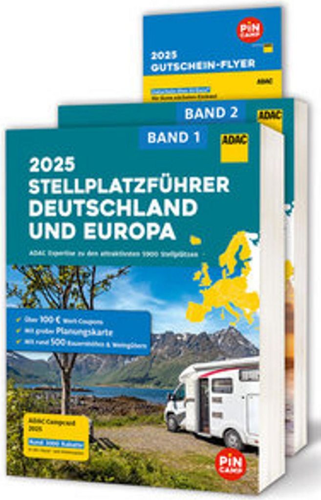 ADAC Stellplatzführer 2025 Deutschland und Europa Produktbild 