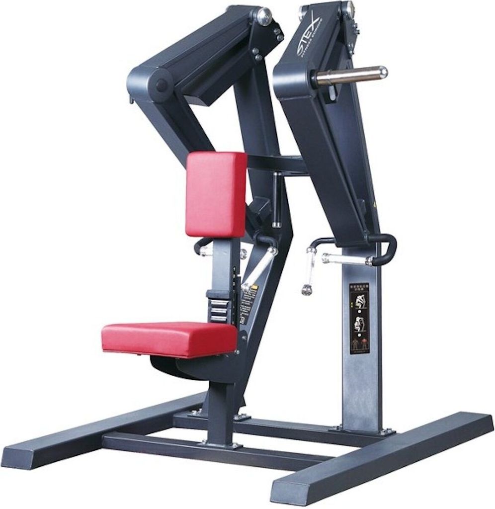Stex Fitness Europe Kraftstation STEX PLATE-LOADED Low Row Rudern Rücken für Homegym & Gym
