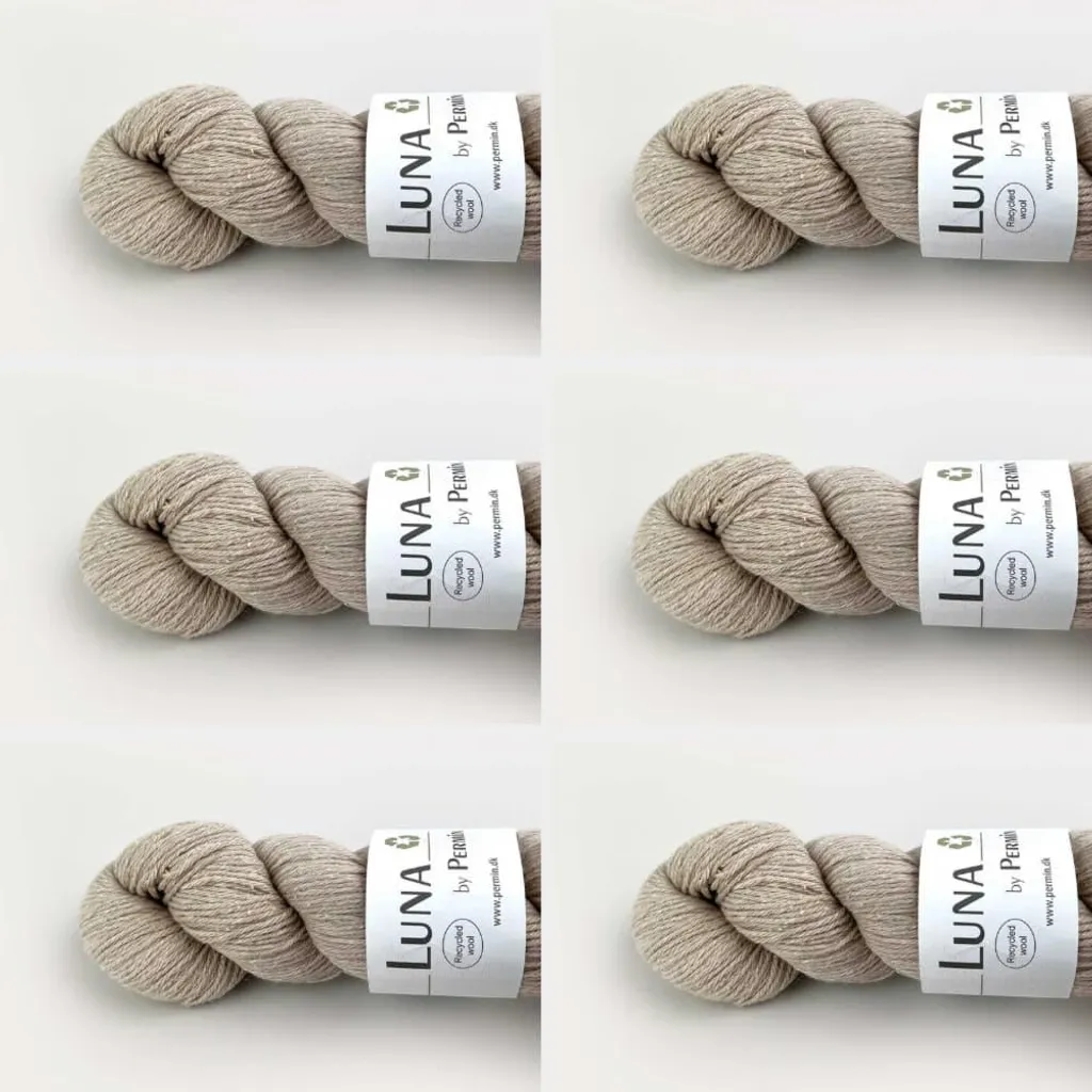 Laine Luna by Permin pour Tricot Doux coloris 21 Sable - 6 x 50g Laine