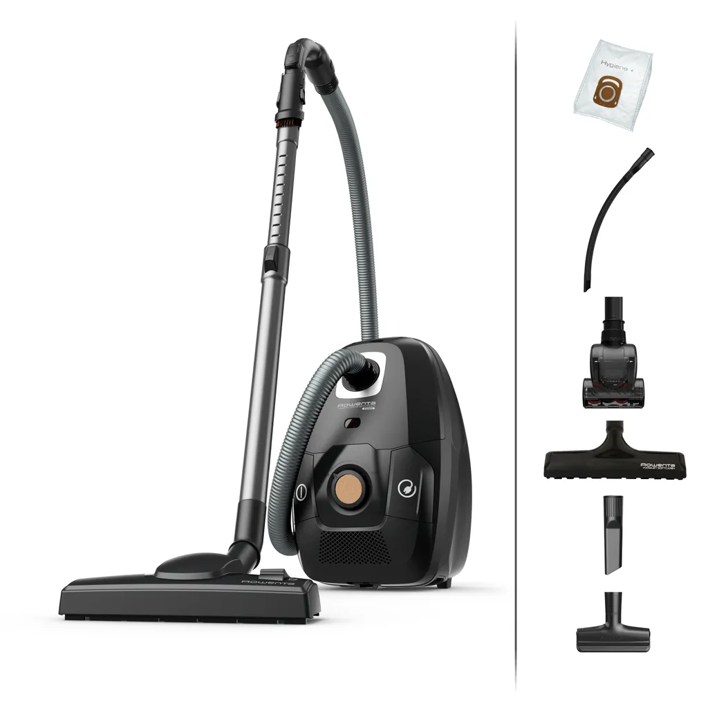 Aspirateur avec sac Rowenta RO6189EA Green Force Eco Conception Durable Noir