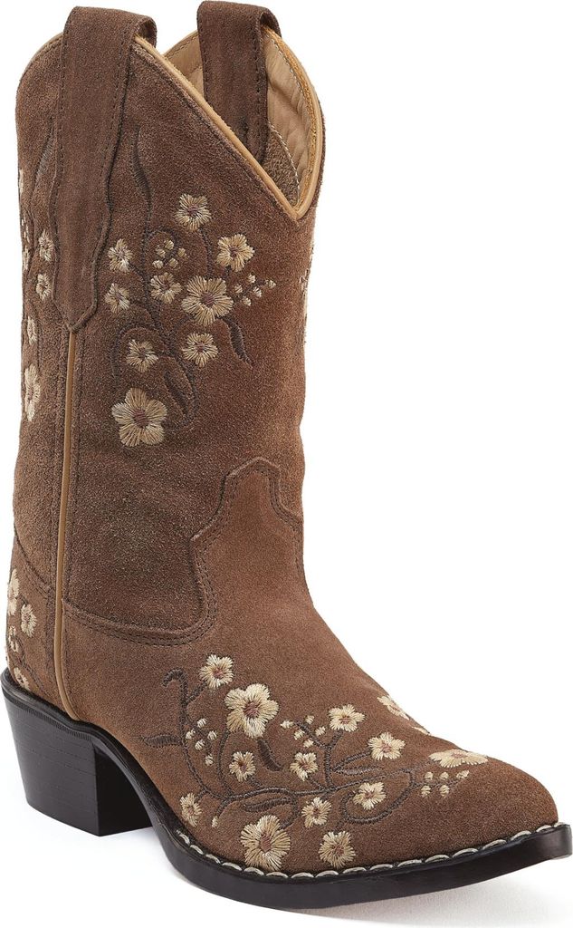 Jama Old West Westernreitstiefel Westernstiefel Kinder u. Jugendliche, Blume, Größe:33