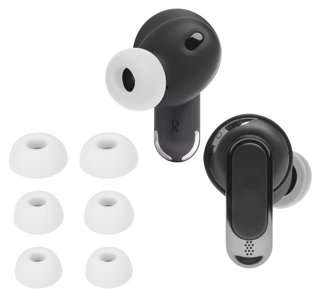kwmobile 6x Silikonaufsätze für JBL Tour Pro 2 - Ersatz Ohrstöpsel in 3 Größen - Ear Tips für In-Ear Kopfhörer - Zubehör Ersatzpolster in W...
