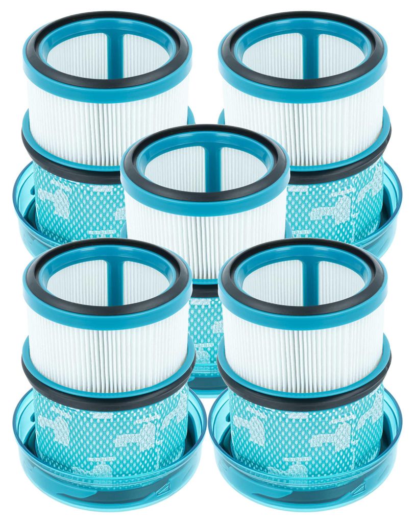 vhbw 5x Staubsaugerfilter kompatibel mit Dyson V16 Piston Animal Submarine, Piston Animal Staubsauger - HEPA-Filter Blau