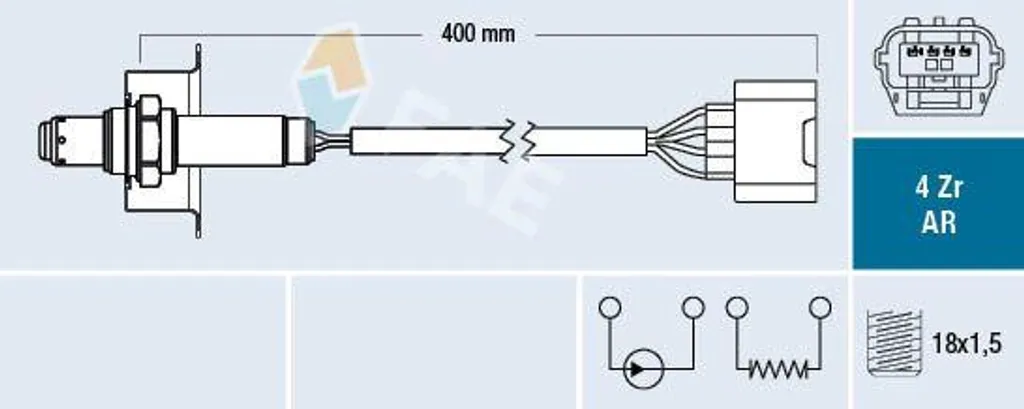 Sonde lambda compatible 226931JA0A pour Nissan Murano et Micra FAE