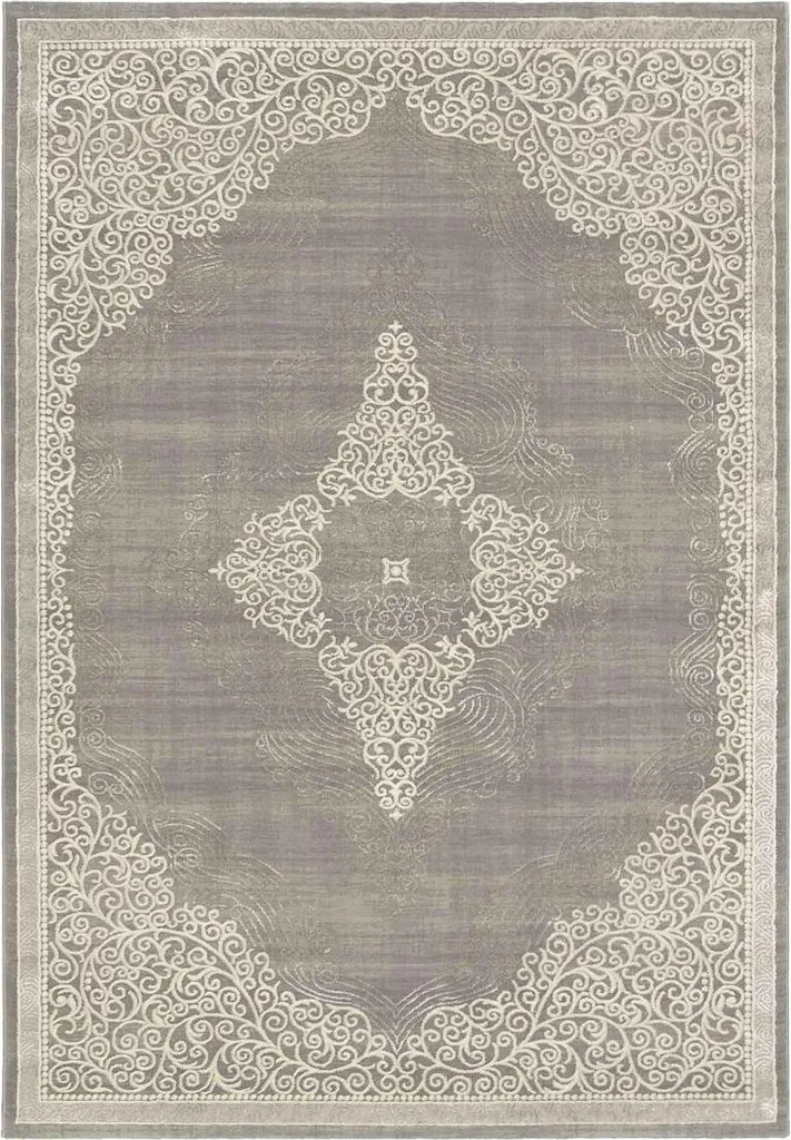 Tapis d'Orient MEDAROND avec motif ethnique tissé - Style Traditionnel