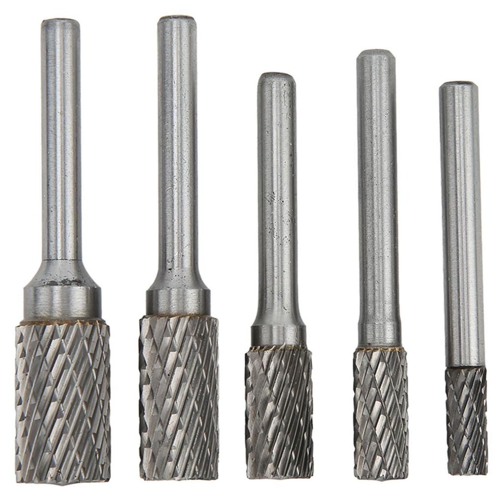 Doppelt geschnittene Hartmetallfräser, Rotationsfeilen-Set, 6 mm Schaft, für Metallbearbeitung, Holzschnitzerei, Schmuckherstellung, Oberflächen...