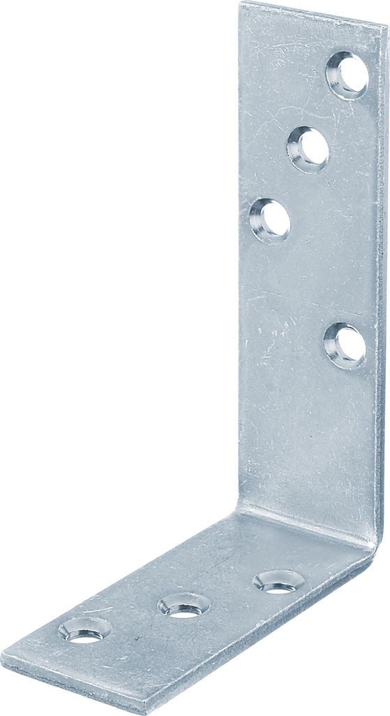 Alberts 824372 Balkenwinkel, schmal, galvanisch blau verzinkt, 200 x 200 x 26 mm, 25er Set