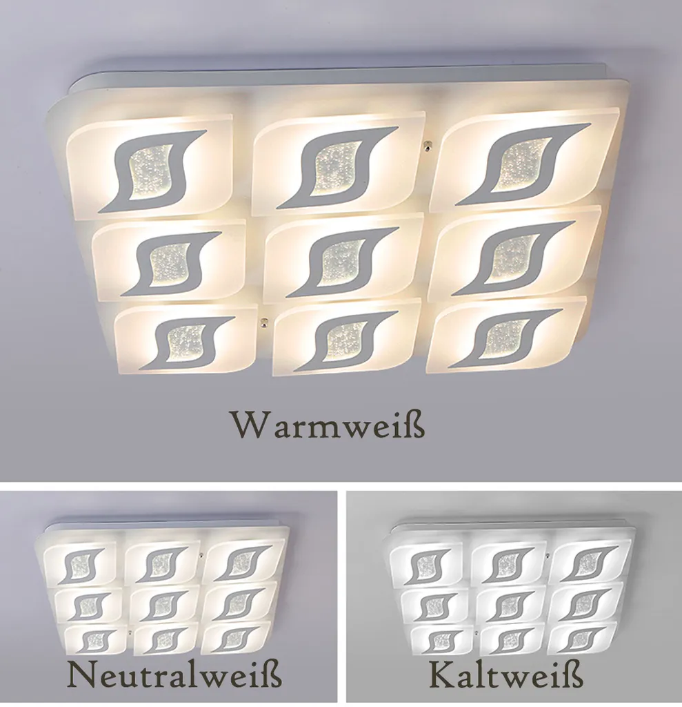 Plafonnier LED XW245WJ avec Télécommande - Luminosité Réglable