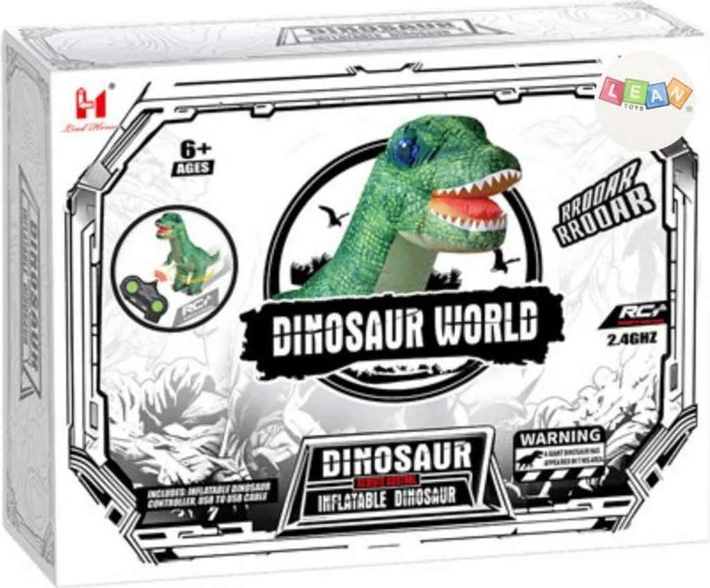 Dinosaure Gonflable Télécommandé XL - Robot Gonflable Géant Vert R/C - 4